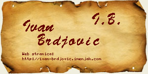 Ivan Brđović vizit kartica
